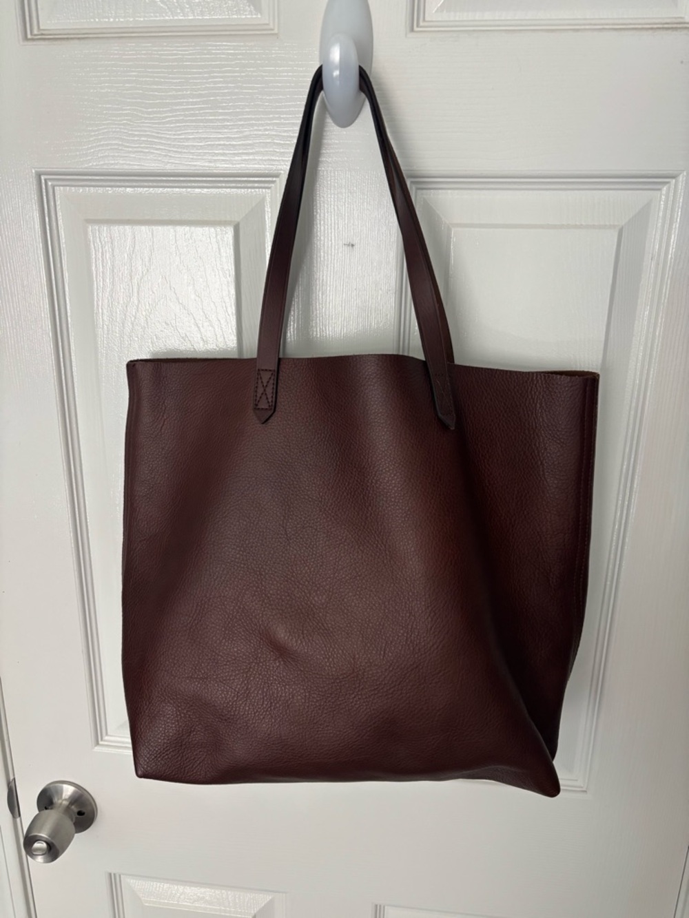 Madewell Brown Leather Transport Tote Bag